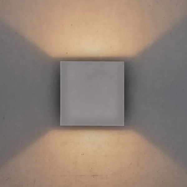 Brilagi - Applique a LED da esterno CUBE LED/6W/230V grigio IP54