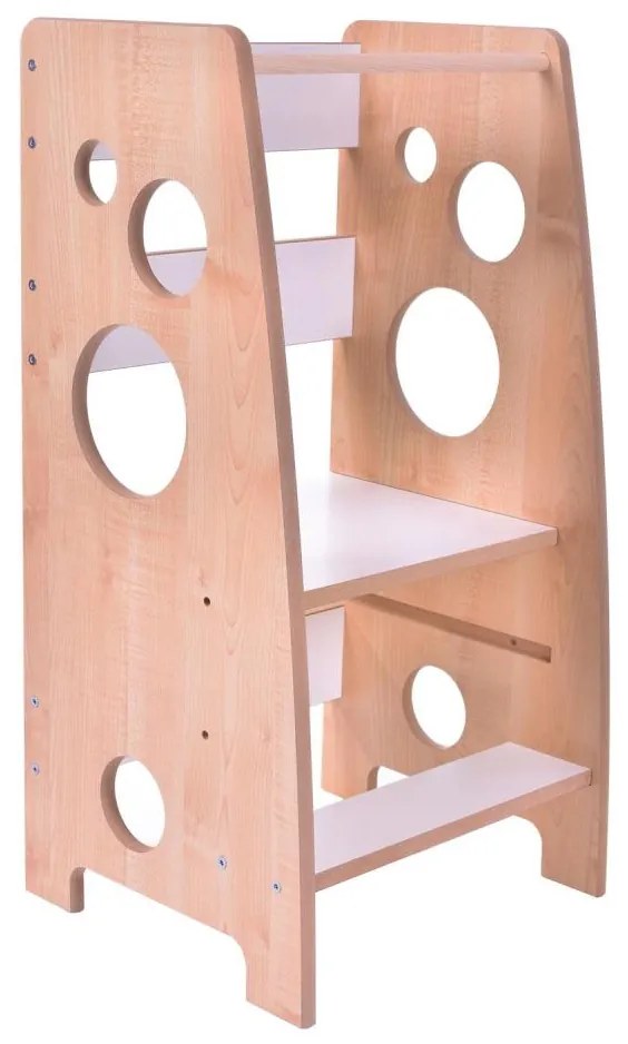 Torre d'apprendimento LINDA bianco/acero