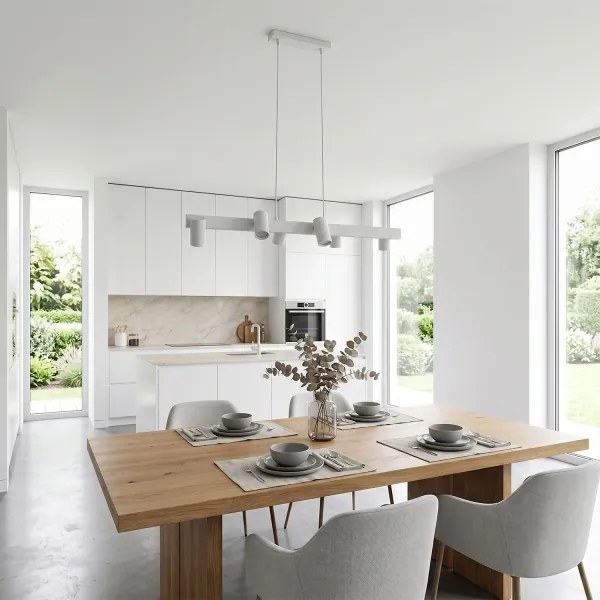Brilagi - Lampadario a sospensione su cavo SELE 6xGU10/30W/230V bianco