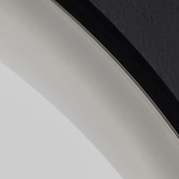 Brilagi-LED dimmerabile — specchio con funzione antiappannamento e retroilluminazione, profilo ALU PRO, LED 18W/230V, Ø 60 cm, IP44, nero