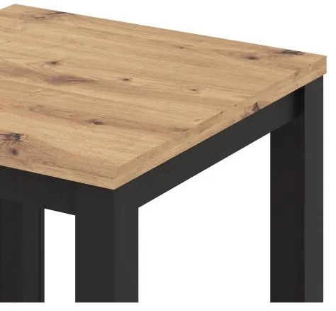 Tavolo da pranzo allungabile ZARO rovere artisan/nero