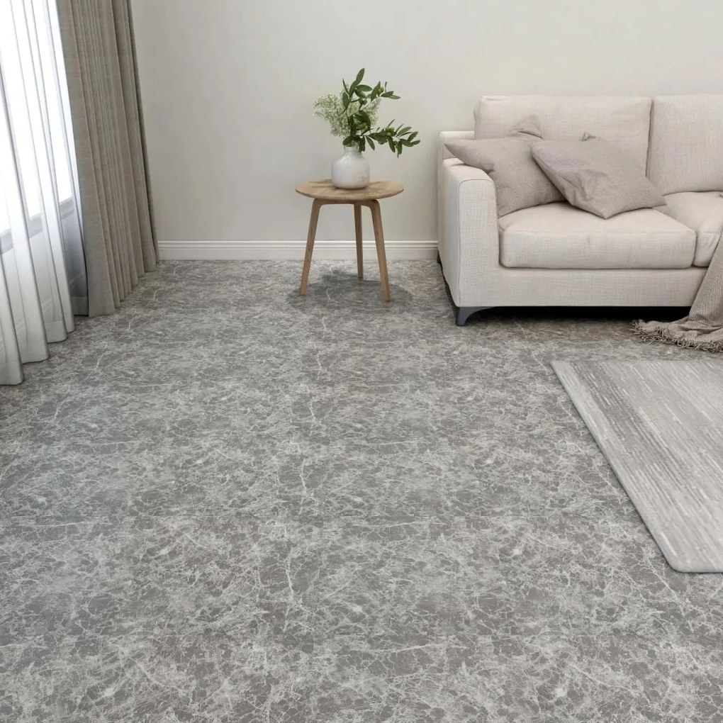 Listoni Pavimenti Adesivi 20 Pz 1,86 M² Grigio Cemento İn Pvc /