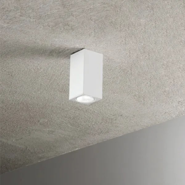 Lampada faretto da interno 6x12 cm moderna Bianco - ALOA 1 luce GU10