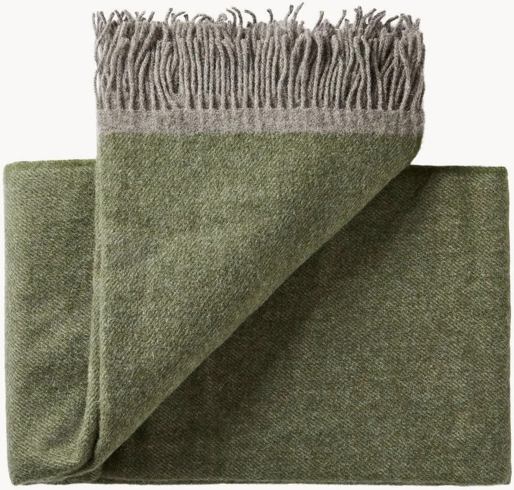 Coperta in lana con frange Alrø