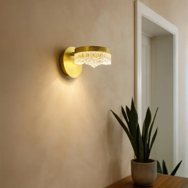 Lampada da parete LED/4W/230V oro