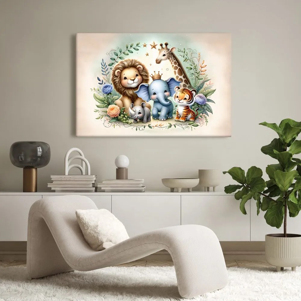Quadro su tela – Squadra safari per bambini