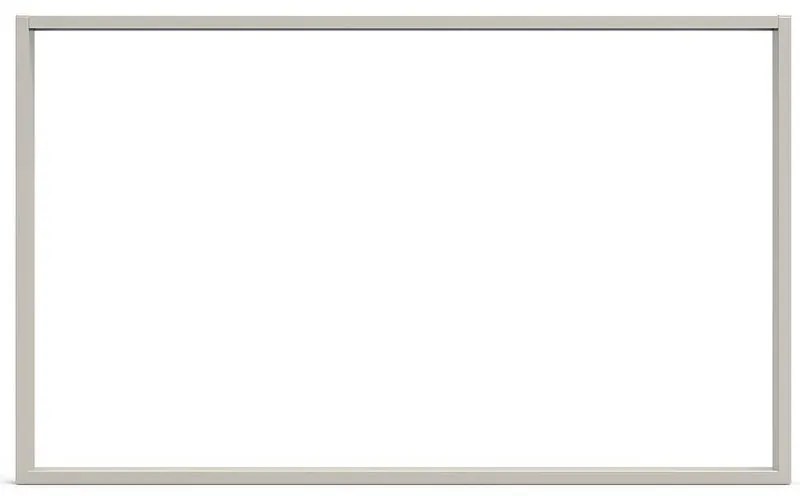 Gamba per mobili rettangolare STEELMI Tube in acciaio cromo opaco L 118 x P 8 x H 71 cm
