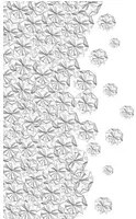 Wandbild Florigami von Rebel Walls - Monochrome 2