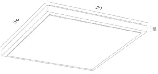 Argon 7167 - Plafoniera CARLSON 2xE27/15W/230V 29x29 cm oro