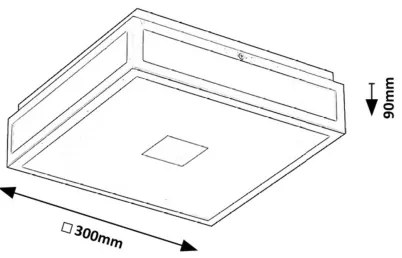 Rabalux 75032 - Plafoniera LED da bagno ZOYA LED/18W/230V IP44 bianco