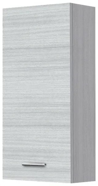 Pensile bagno sospeso 35 cm grigio con ripiano regolabile Desya
