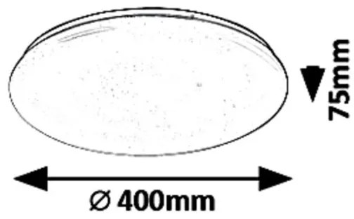 Rabalux 5449 - Plafoniera dimmerabile a LED DANNY LED/36W/230V + telecomando