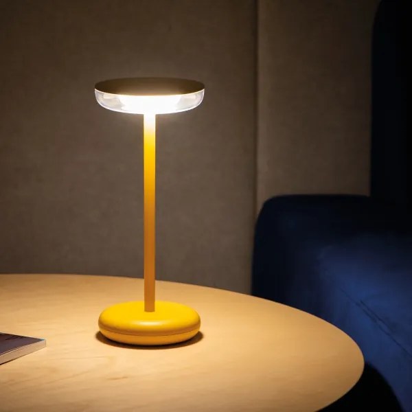 Kanlux 37314 - Lampada ricaricabile dimmerabile FLUXY LED/1,7W/1800 mAh IP44 giallo