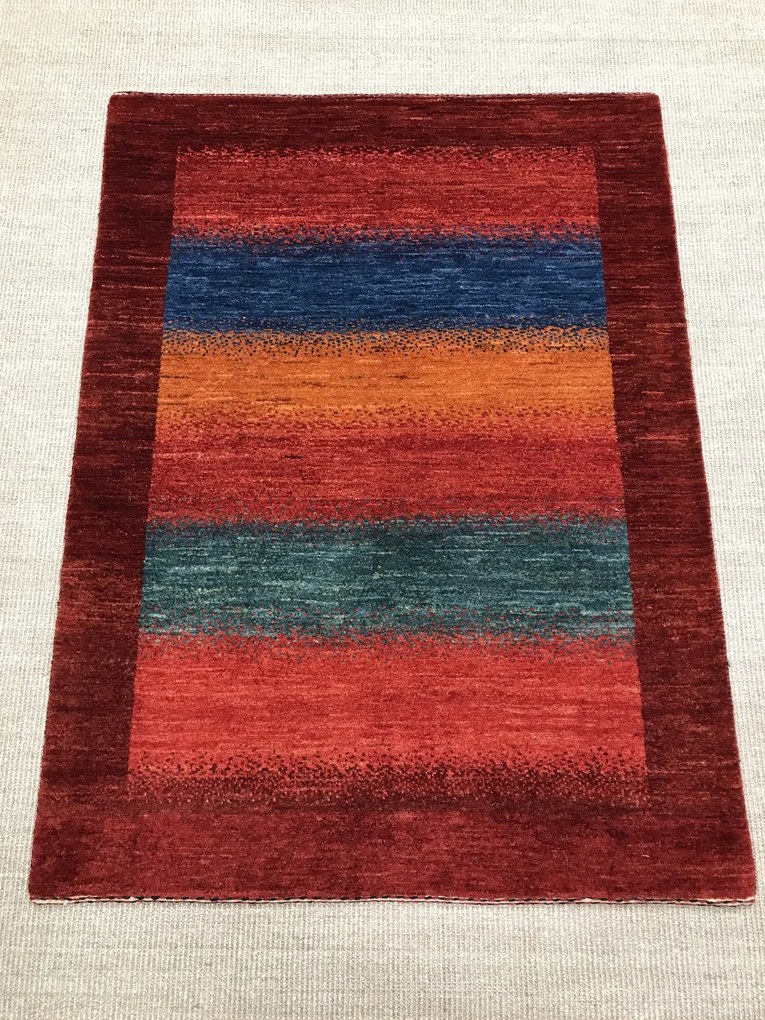 Loribaft Tappeto persiano 140 x 110 Blu (Iran) Annodato A Mano