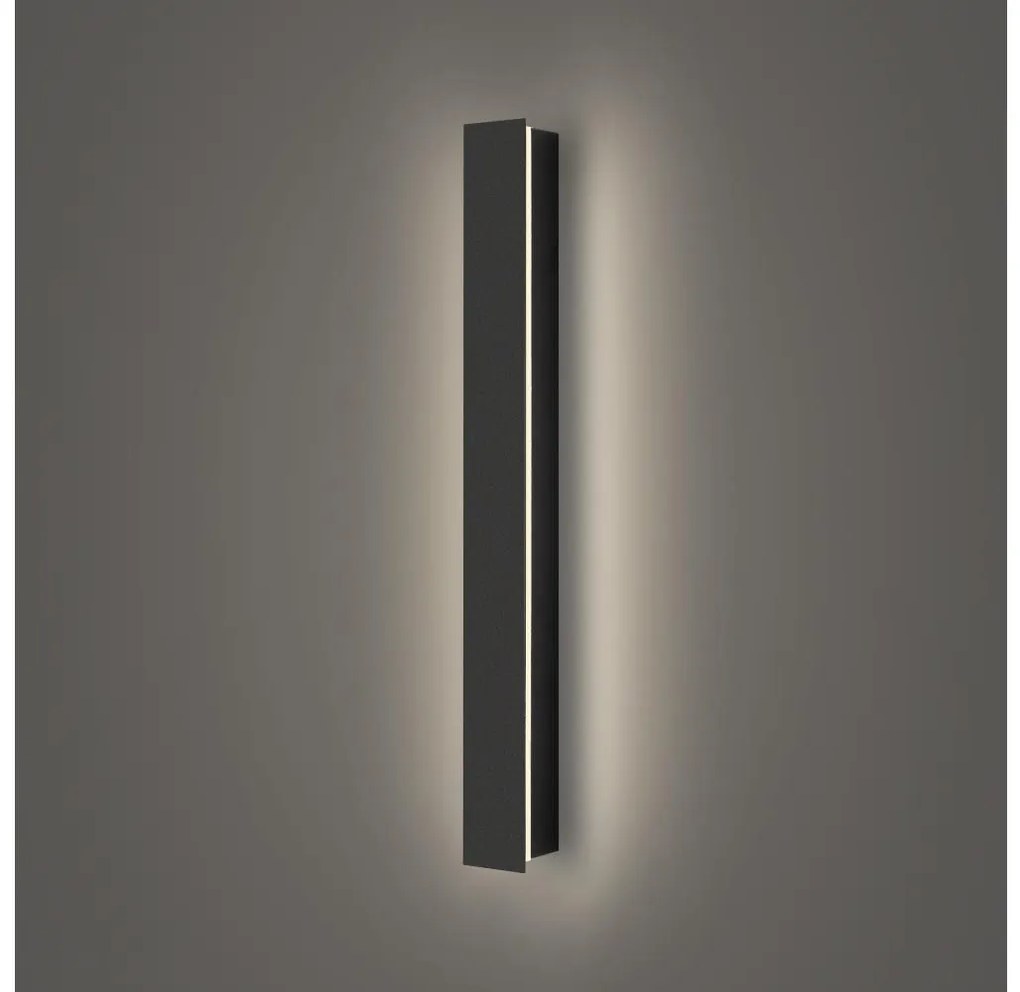 Brilagi - Applique da parete per esterni LINEAR LED, 12 W, 230 V, 4000 K, IP65, nero