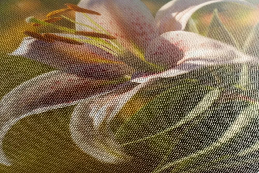 Quadro su tela – Splendido fiore con tocco retrò