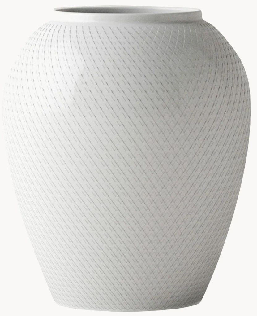 Vaso in porcellana fatto a mano Rhombe, alt. 25 cm