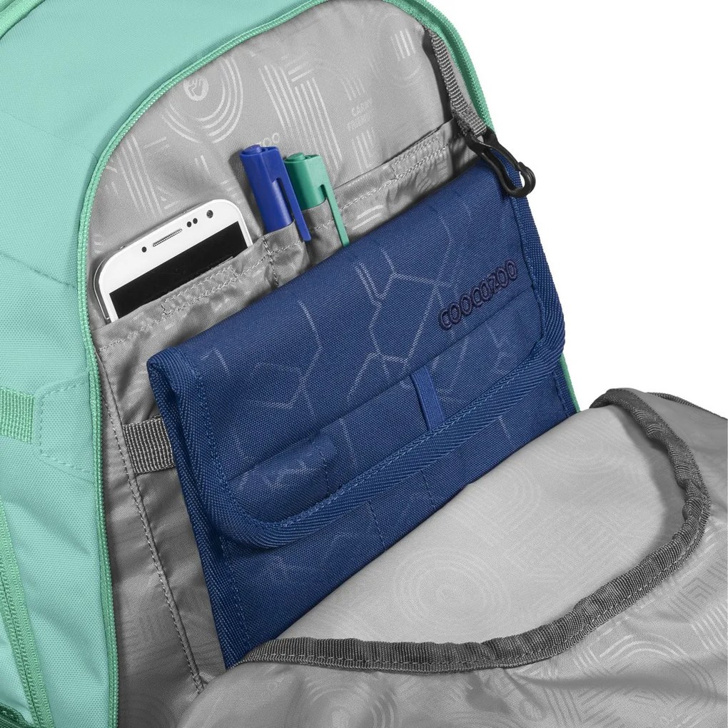 Zaino scuola coocazoo MATE, All Mint, certificato AGR