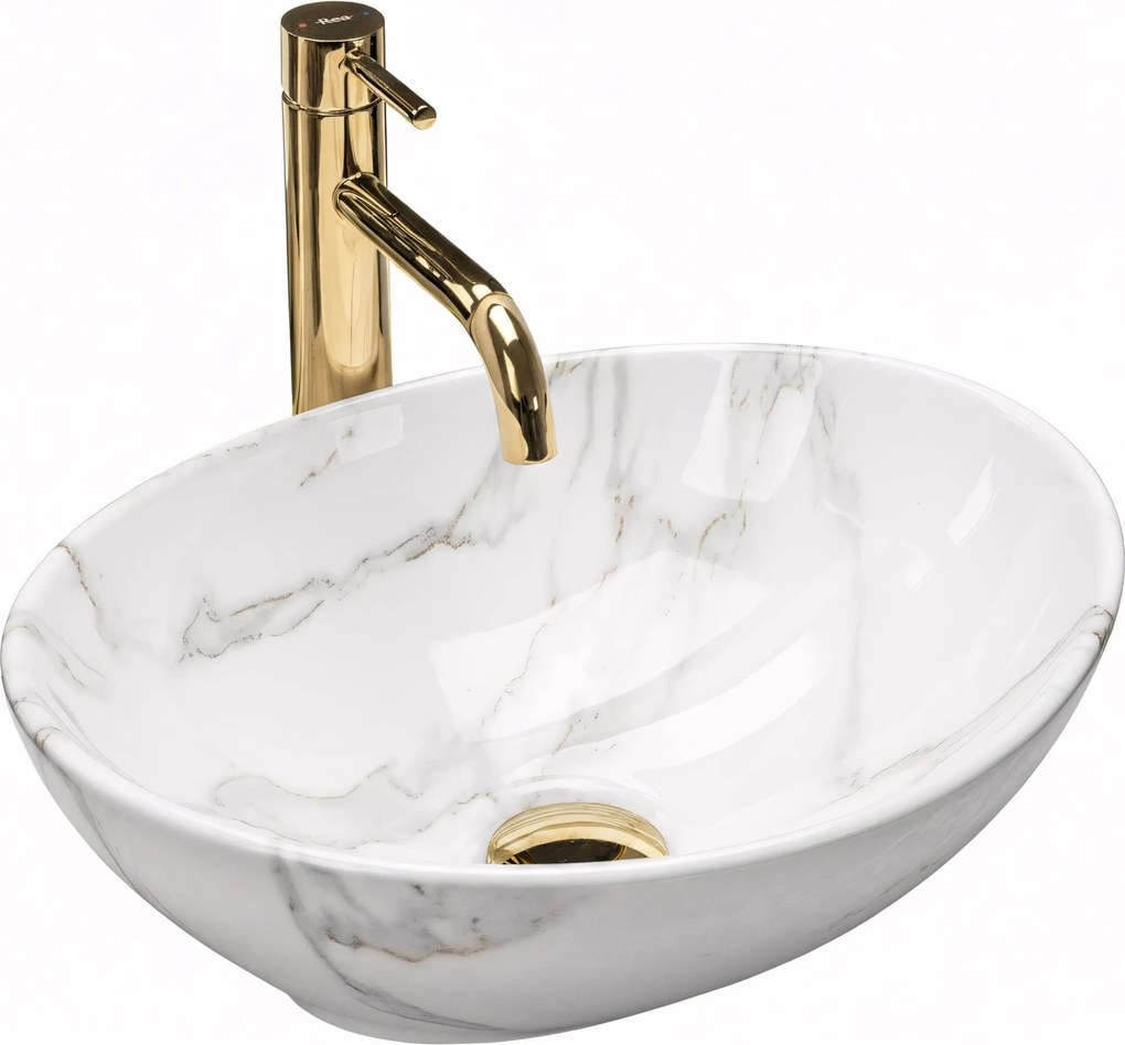 Lavabo da appoggio Rea Sofia Shiny Aiax