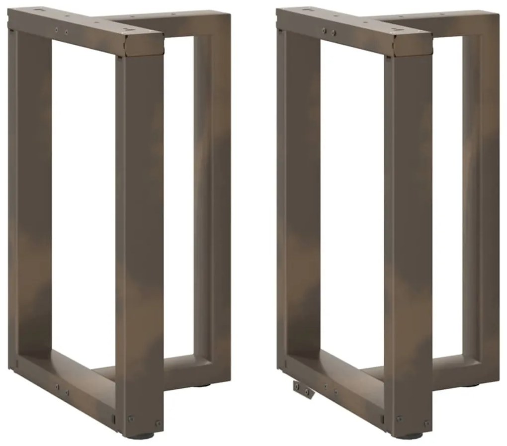 Gambe Tavolo Pranzo A T 2 Pz Naturale 60x35x(72-73) Cm Acciaio /
