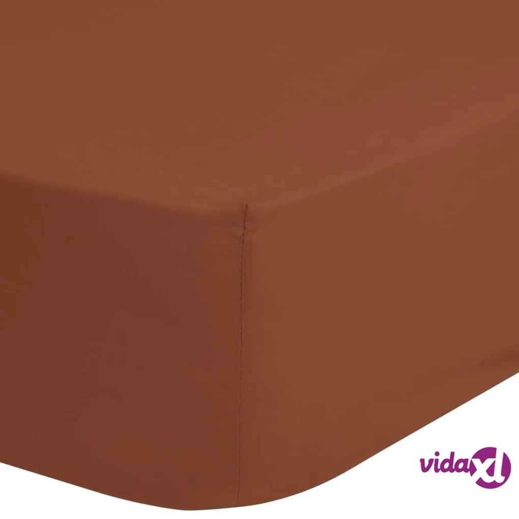 Good Morning Lenzuolo con Angoli Jersey 180x220 cm Terracotta