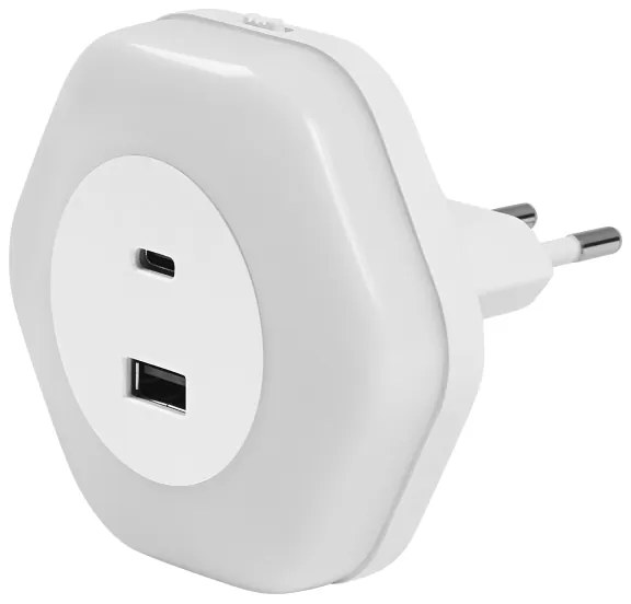 Osram - Lampada orientativa a LED da presa con USB LUNETTA LED/15W/230V