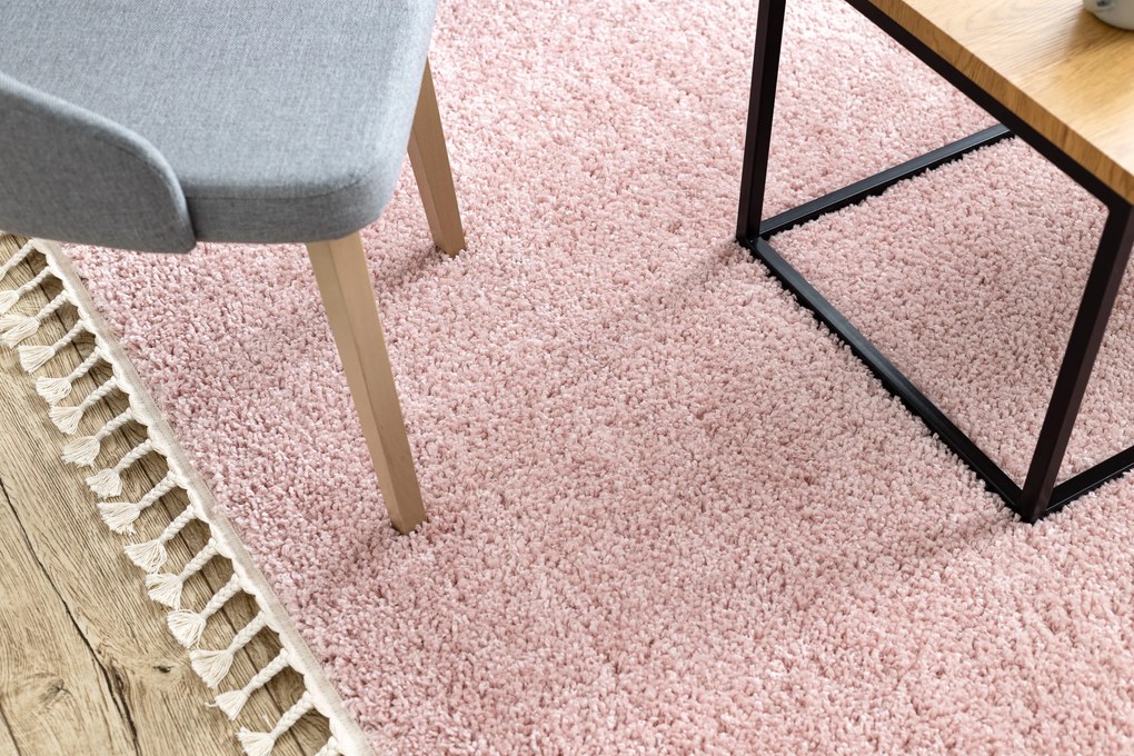 Tappeto BERBER 9000 rosa Frange berbero marocchino shaggy - PRODOTTO DI SECONDO GRADO