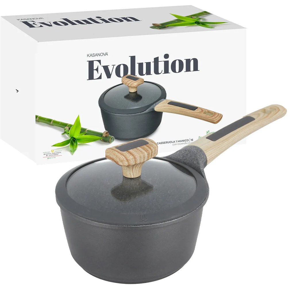 Casseruola 16 cm con coperchio Evolution