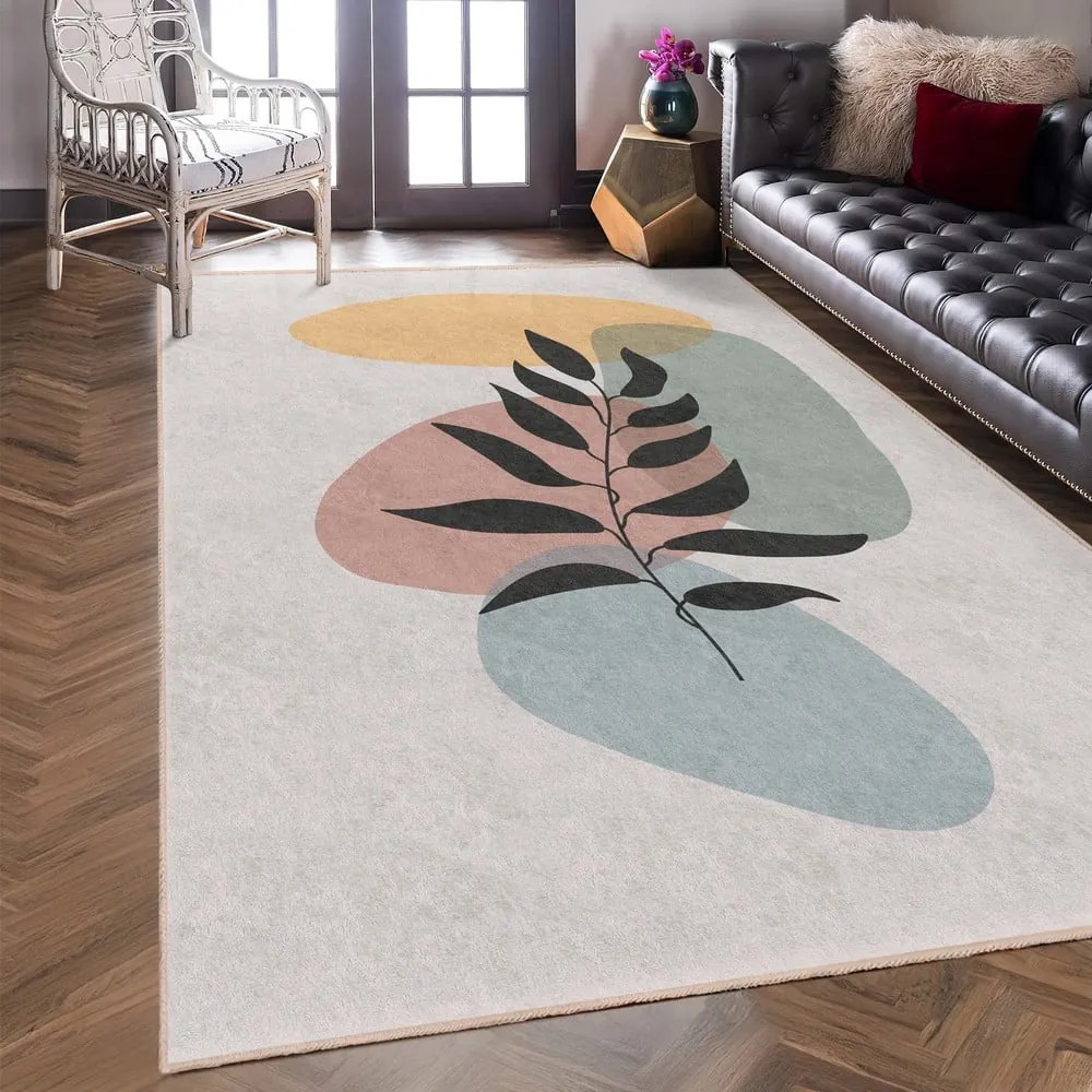 Tappeto color crema lavabile 160x230 cm Illustrated Autumn – Mila Home