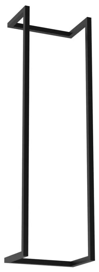 Porta asciugamani da parete  78x23 cm nero