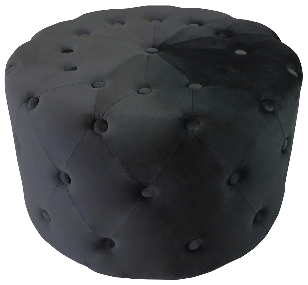 AURA - pouf rotondo in velluto