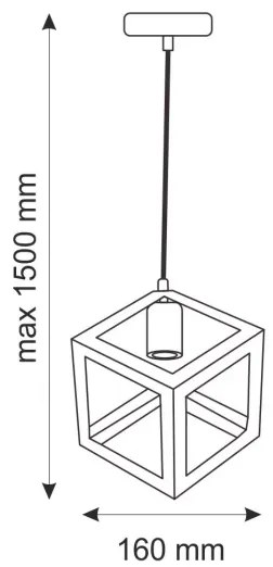 Lampada a sospensione SWEDEN 1xE27/20W/230V