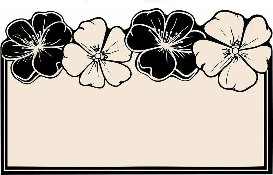 Tappetino per il bagno nero/color crema 60x100 cm Morpho – Foutastic