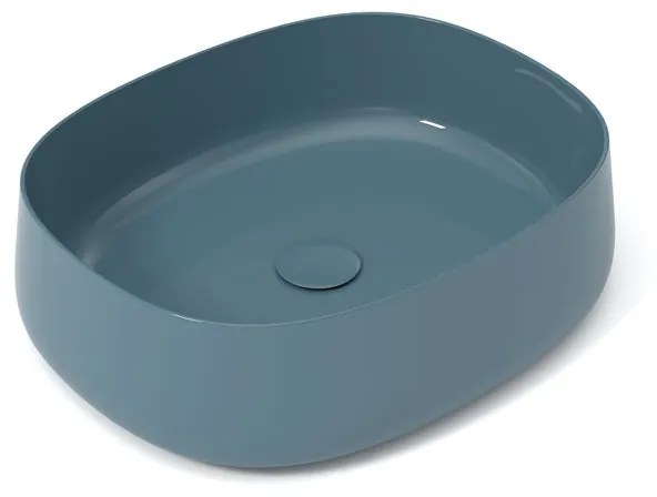 Lavabo da appoggio ovale in ceramica L 50 x H 13 x P 40 cm multicolore