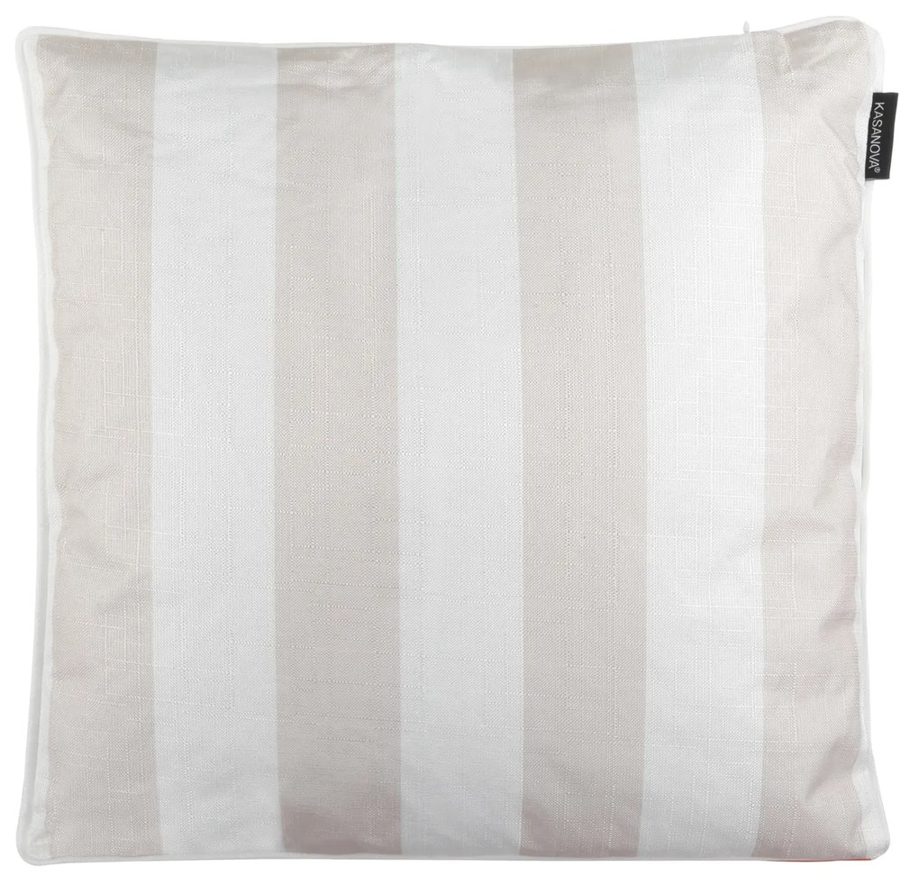 Cuscino divano righe grigio 50x50 cm idrorepellente
