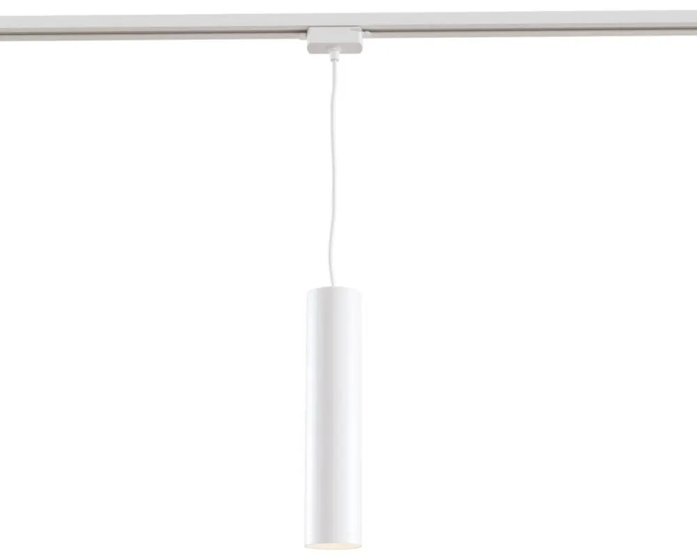 Pendente Per Binario Moderno In Alluminio Bianco 1 Luce