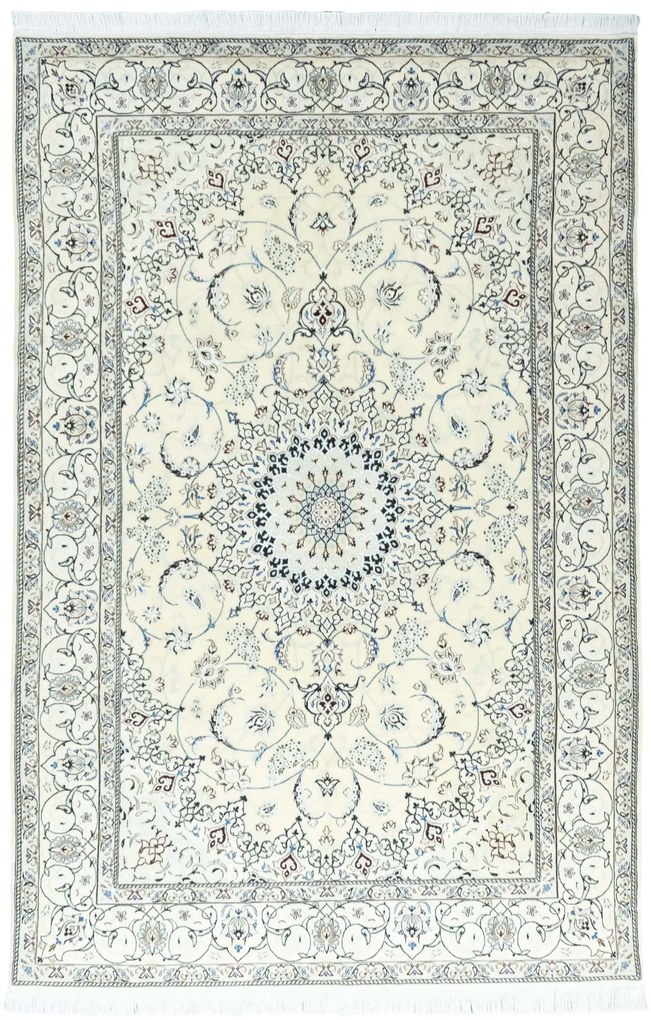 Nain Tappeto persiano 200 x 300 Beige (Iran) Annodato A Mano
