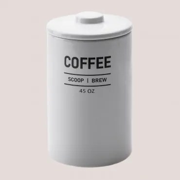 Barattolo Caffè 127 cl Yorts Bianco - Sklum