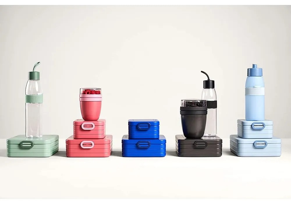 Scatola per snack con forchetta 3 pz Vivid blue - Mepal