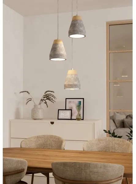 Eglo 95526 - Lampadario TAREGA 3xE27/60W/230V
