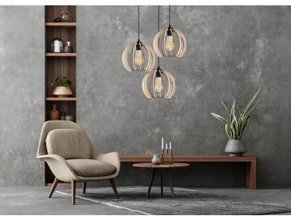 Lampadario su filo DORO 3xE27/60W/230V