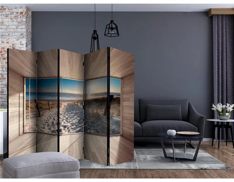 Paravento Modern Lounge: By the Sea II [Room Dividers]