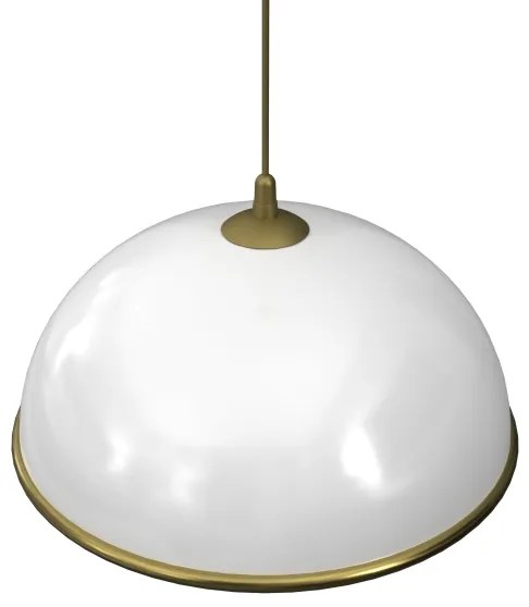 Lampadario a sospensione con filo KITCHEN 1xE27/15W/230V bianco/oro