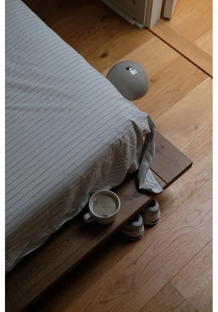 Letto singolo marrone in pino massiccio con rete inclusa 120x200 cm Japan – Karup Design