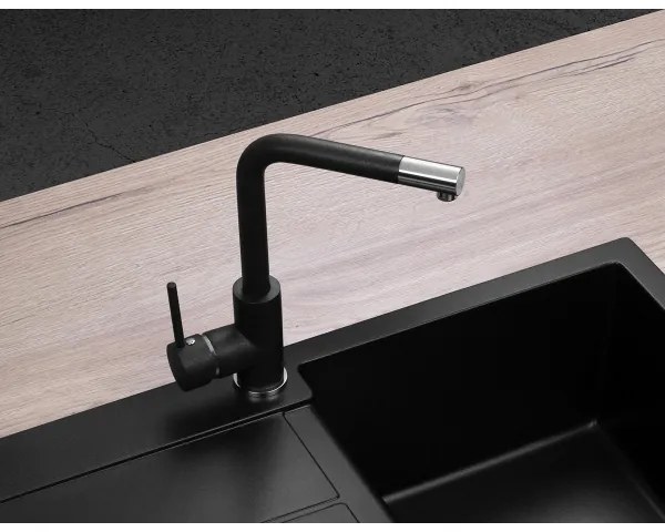 Concept BDG4327BC - Miscelatore per lavello 27,3 cm granito/nero