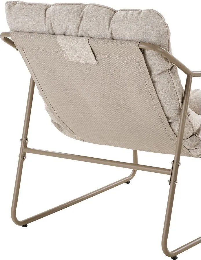 Set di mobili da giardino beige imbottito per 4 persone Nilo – House Nordic