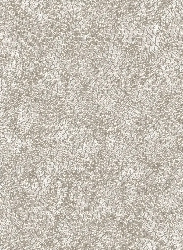 Schlangenhaut Tapete Skin 7 von Eijffinger - Beige/ Grau