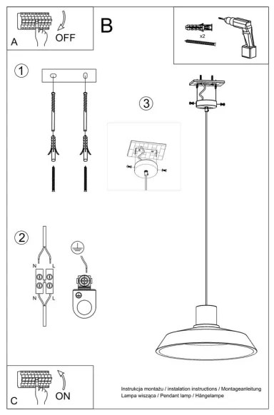Sollux SL.0282 - Lampadario a sospensione con filo AFRA 1xE27/60W/230V grigio/legno naturale