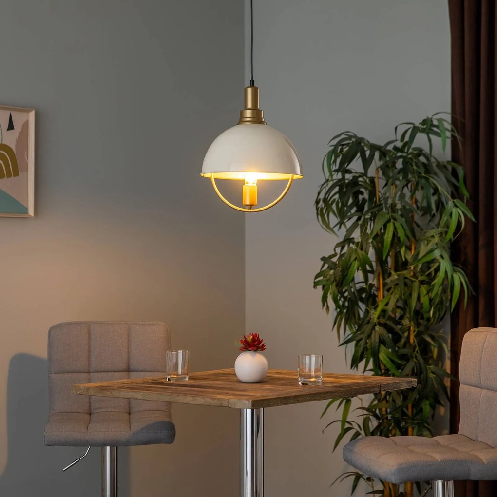 Avonni Lampada a sospensione AV-4106-M35-BBY oro antico/bianco