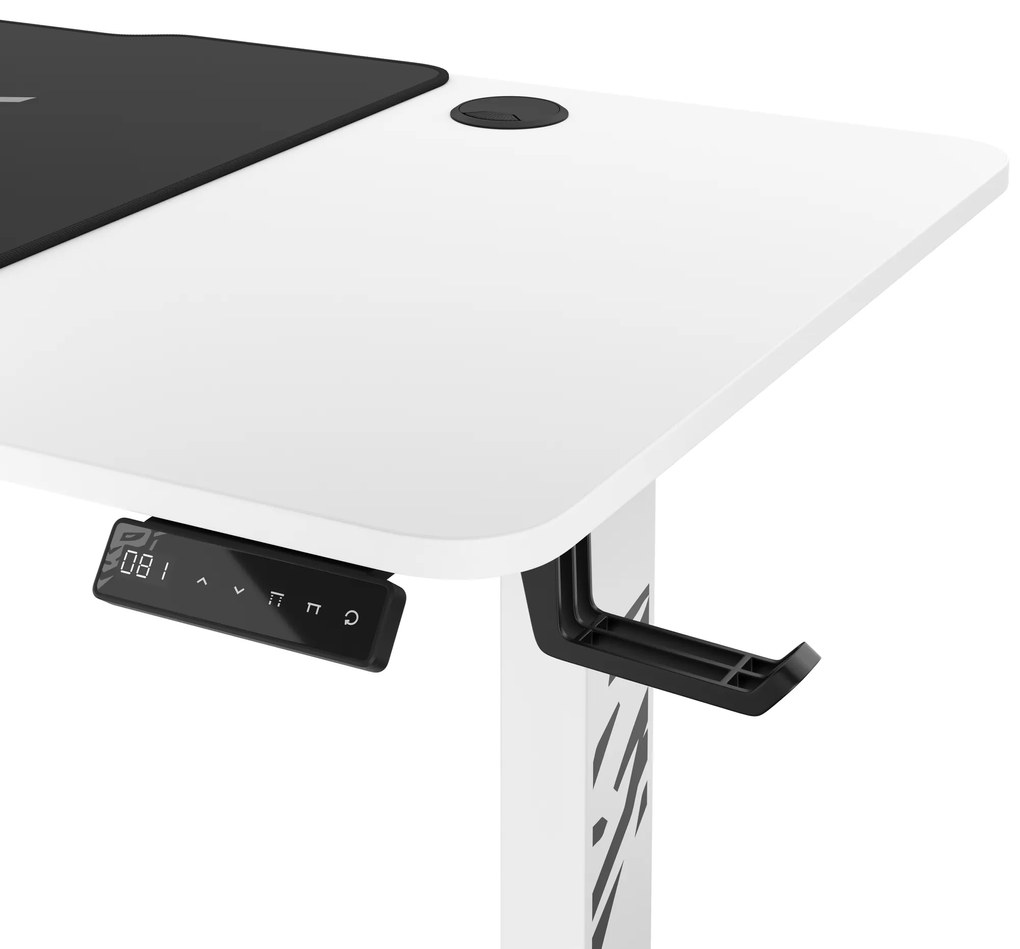 Scrivania Regolabile in Altezza Diablo X-Tensio 1400 Bianco